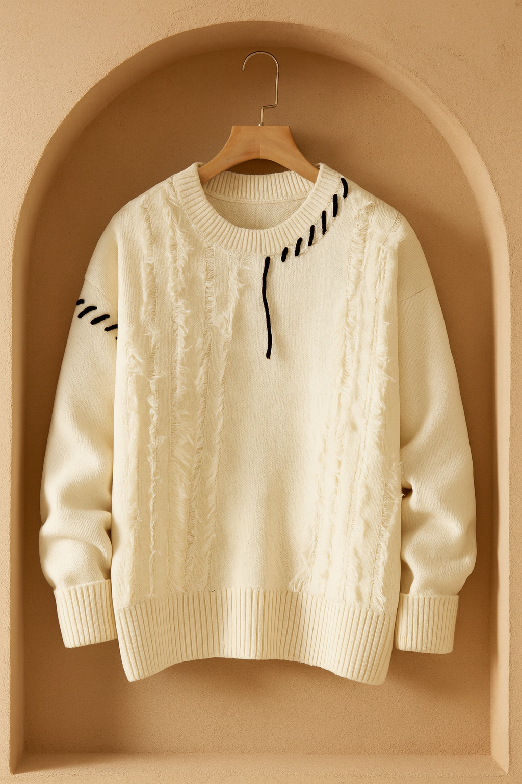 PatchKnit™-tröja – Retro Colour Block