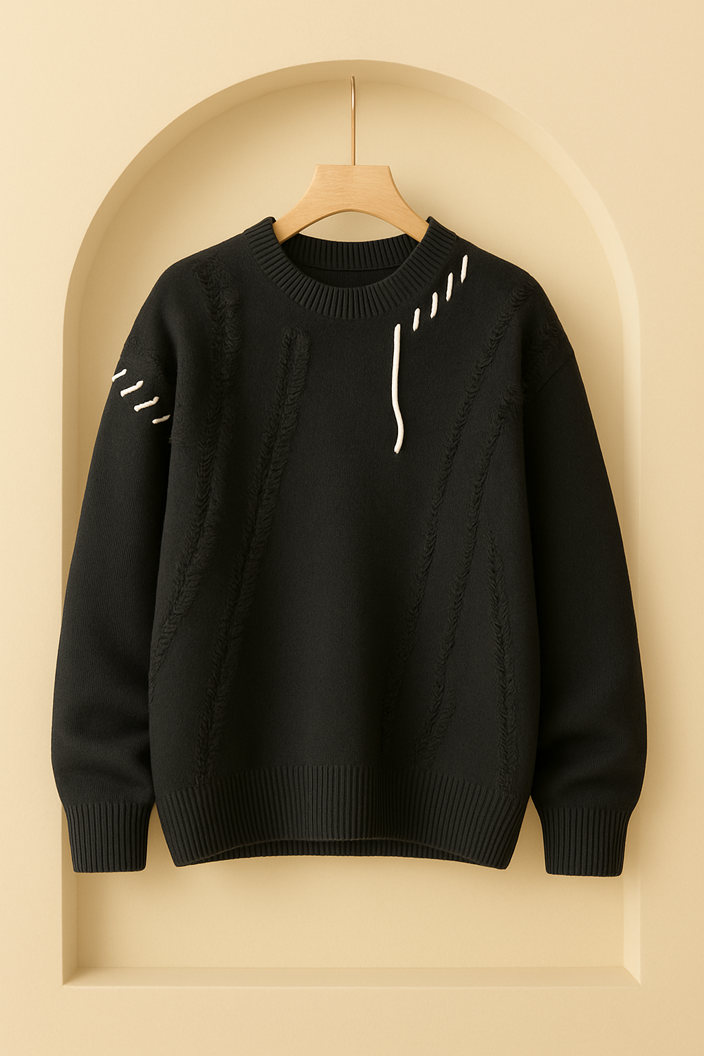 PatchKnit™-tröja – Retro Colour Block