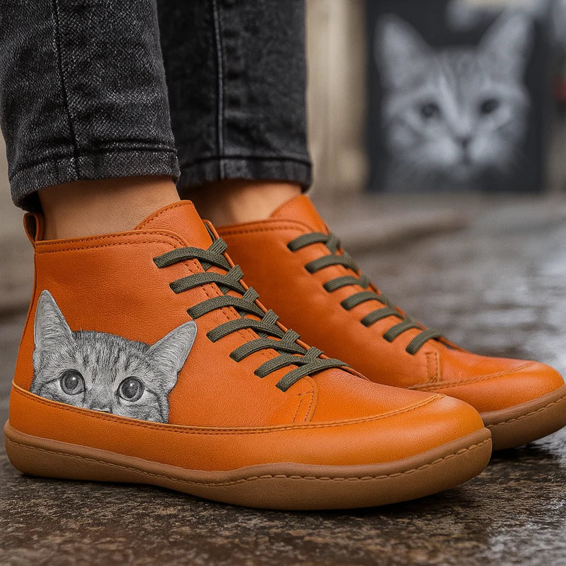 Milo™ – Sneakers med Kattmotiv