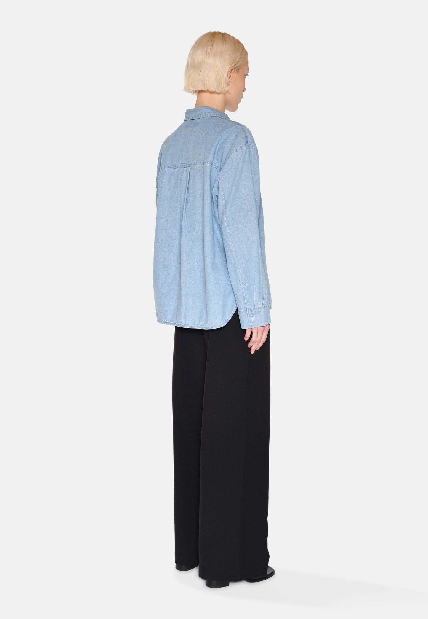 Freja™ | Fern denimskjorta | Ljusblå
