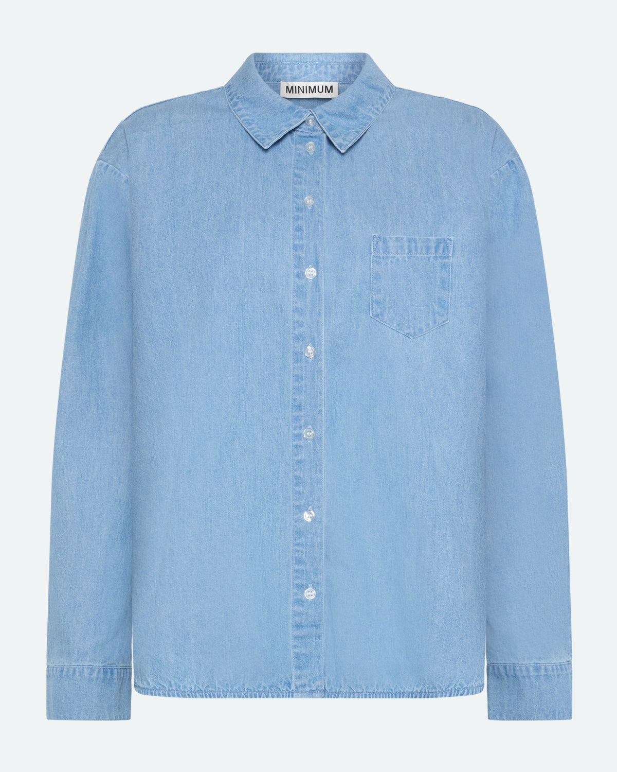 Freja™ | Fern denimskjorta | Ljusblå