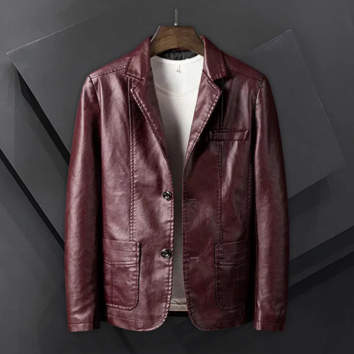 Elias™ – Läderblazer för Män med Tidlös Stil