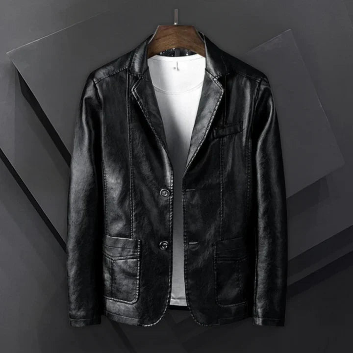 Elias™ – Läderblazer för Män med Tidlös Stil