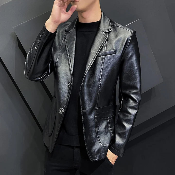 Elias™ – Läderblazer för Män med Tidlös Stil