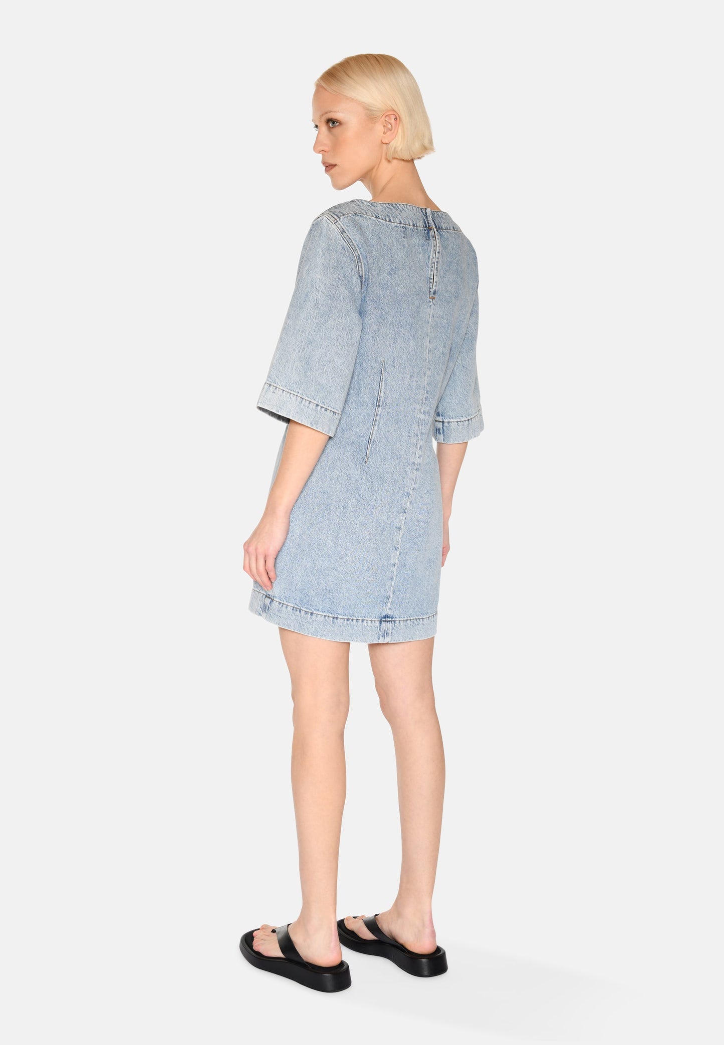Freja™ | Jamilla denimklänning | Ljusblå