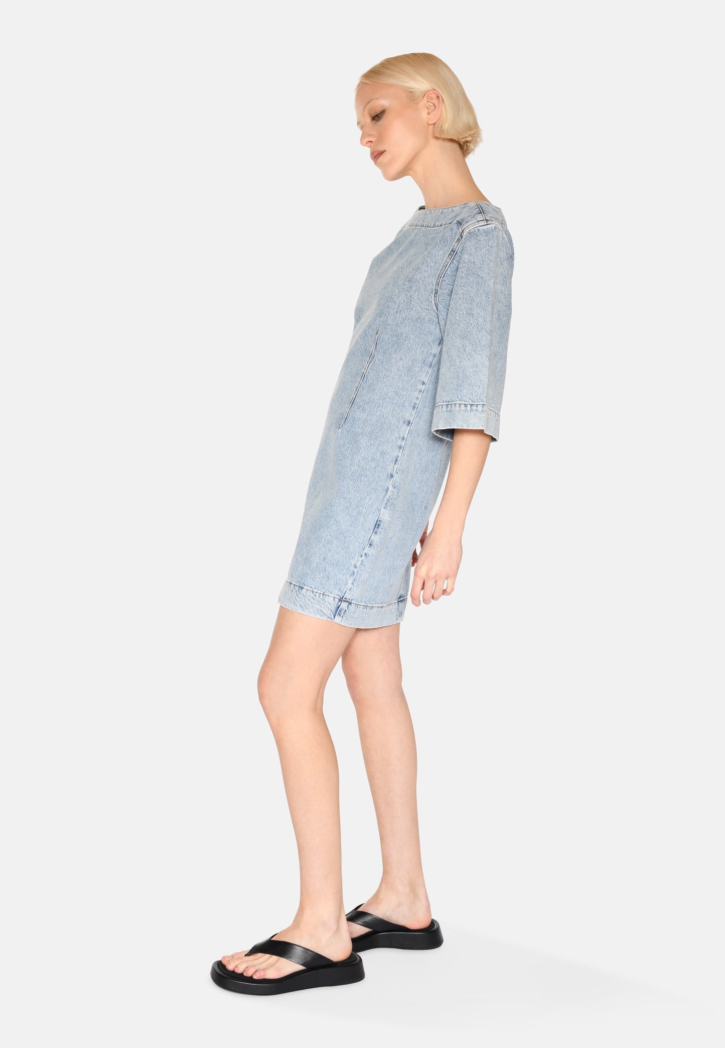 Freja™ | Jamilla denimklänning | Ljusblå