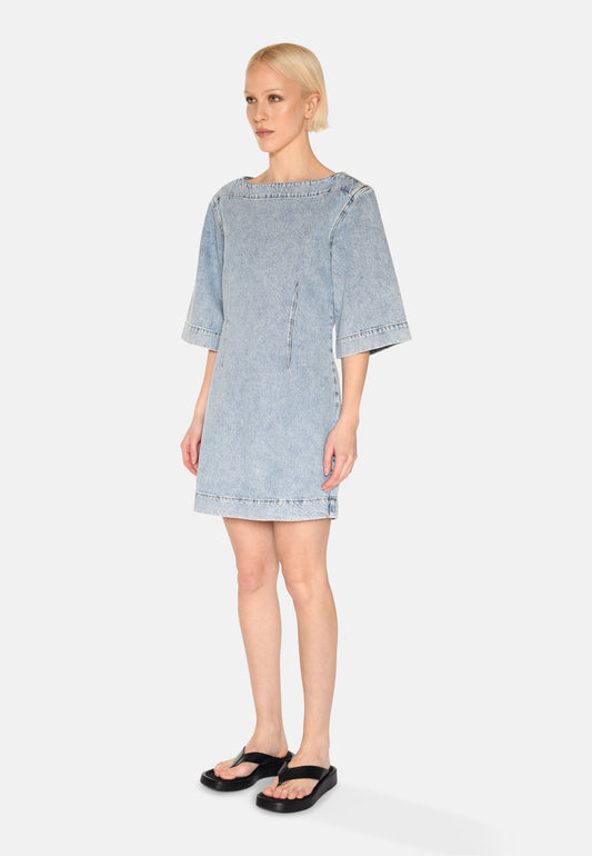 Freja™ | Jamilla denimklänning | Ljusblå