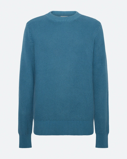 Freja™ | Rob enkel stickad tröja | Blue Ashes