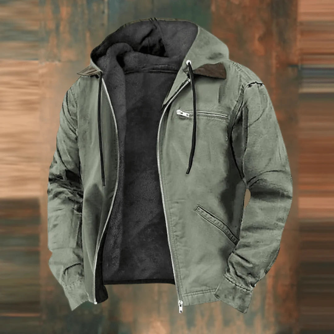 NordicHood™ – Varm Herrjacka med Fleecefoder