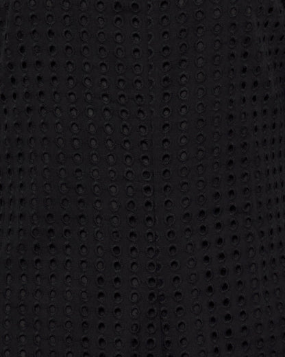 Freja™ | Alice midiklänning i broderie anglaise | Svart