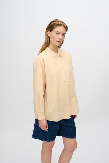Freja™ | Harper långärmad skjorta | Creme de Peche