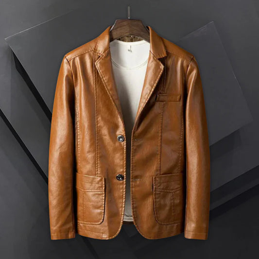 Elias™ – Läderblazer för Män med Tidlös Stil
