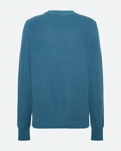 Freja™ | Rob enkel stickad tröja | Blue Ashes