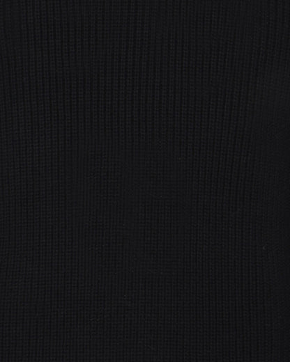 Freja™ | Rob enkel stickad tröja | Svart