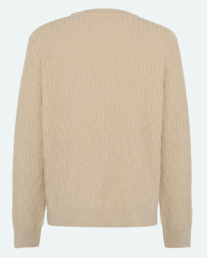 Freja™ | Saigon stickad tröja | Turtle Dove
