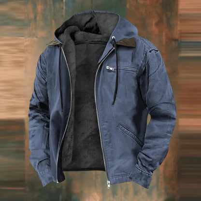 NordicHood™ – Varm Herrjacka med Fleecefoder